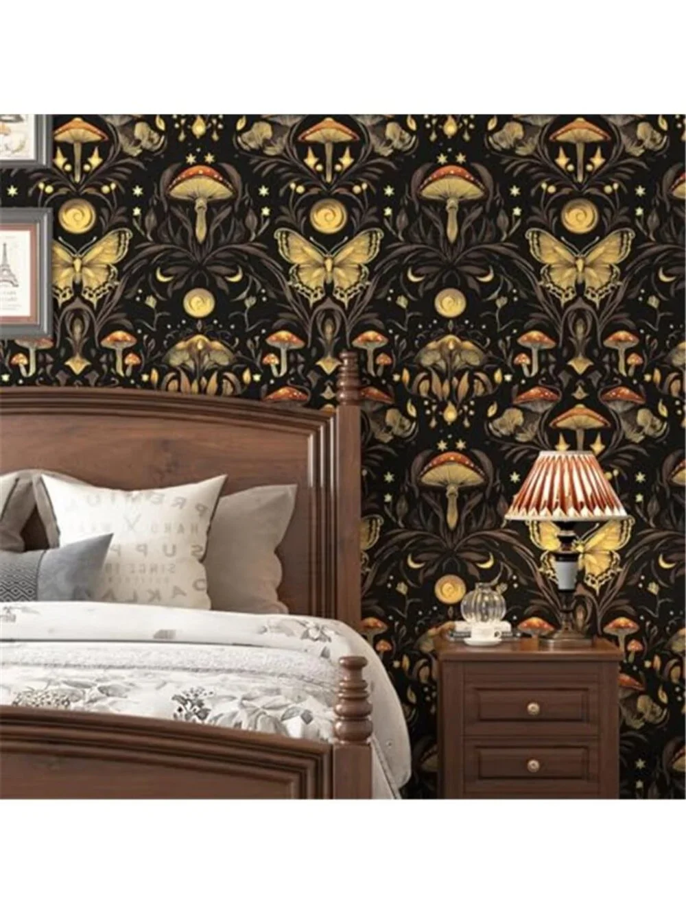 Peel Stick Floral Butterfly Wallpaper Vintage Removable Contact Paper Decor